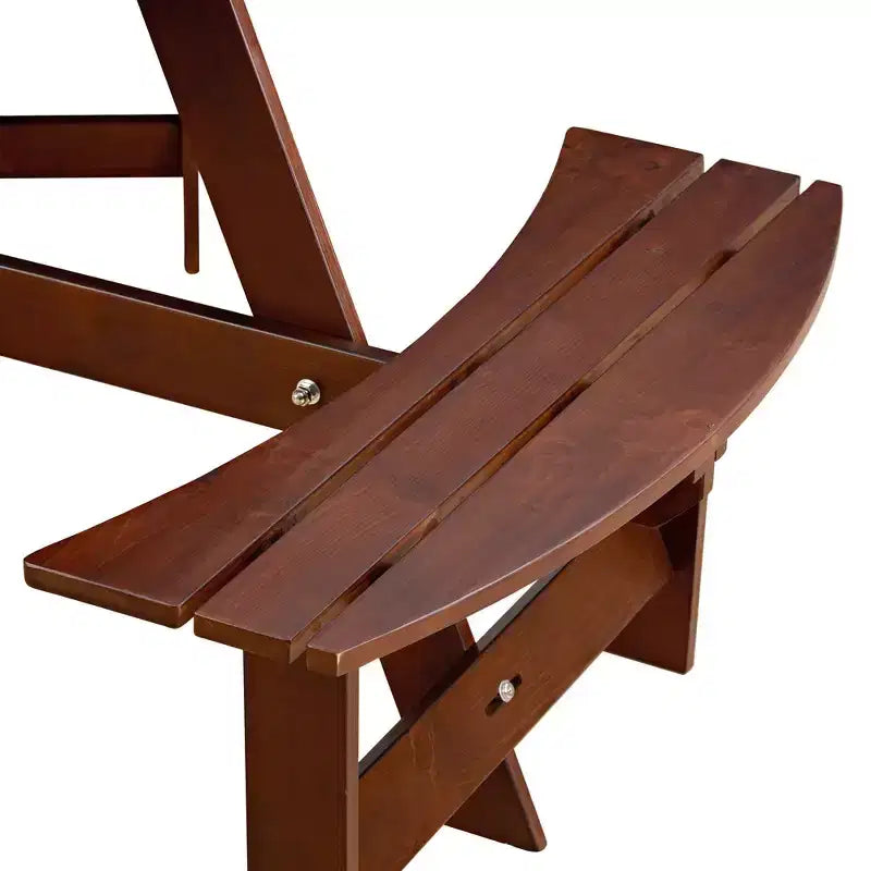Whisen Outdoor 8 Person Round Picnic Table, Outside Table and Bench Set, Patio Dining Sets with 4 Built-in Benches, Umbrella Hole
