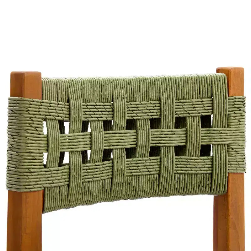 Christopher Knight Home Danette Set da pranzo da 7 pezzi da esterno rustico in vimini intrecciato e legno di acacia