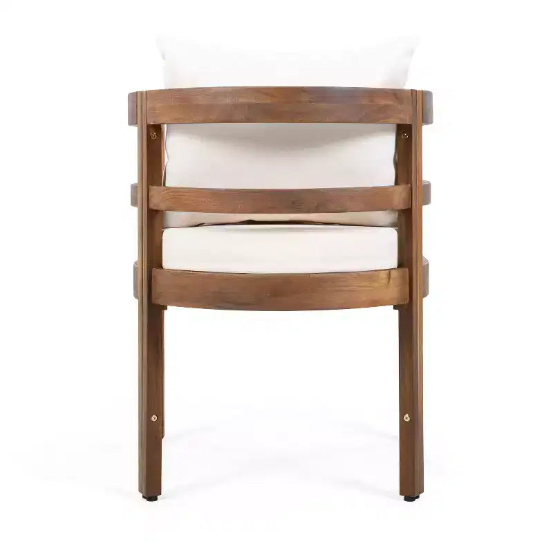 Christopher Knight Home Bennett Patio set da 7 pezzi rustico in legno di acacia, tavolo da pranzo allungabile e sedie con cuscini
