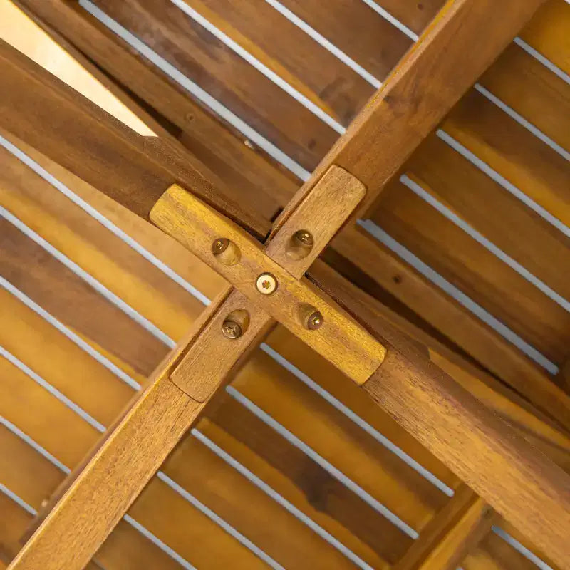 Christopher Knight Home Evren Set da 5 Pezzi Tavolo da Pranzo con Doghe in Legno di Acacia e Sedie da Pranzo Moderne in Alluminio per Esterni