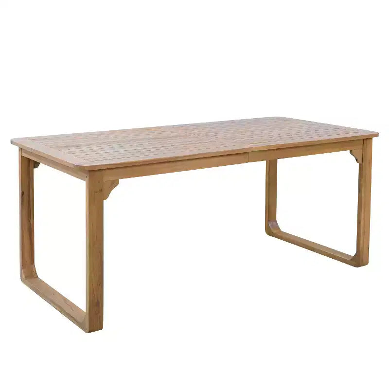 Christopher Knight Home Calvin Set da Pranzo Moderno da Esterno a 5 Pezzi in Legno di Acacia con 4 Sedie Girevoli e Tavolo