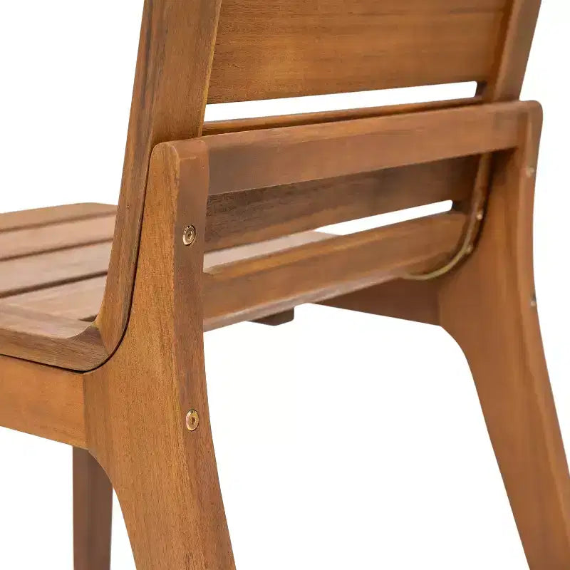 Christopher Knight Home Lorenzo Set da Pranzo Moderno da 7 Pezzi in Legno di Acacia con Design a Doghe
