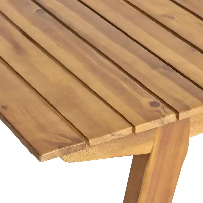 Christopher Knight Home Alessandro Set da pranzo moderno in 7 pezzi in legno di acacia con design a doghe