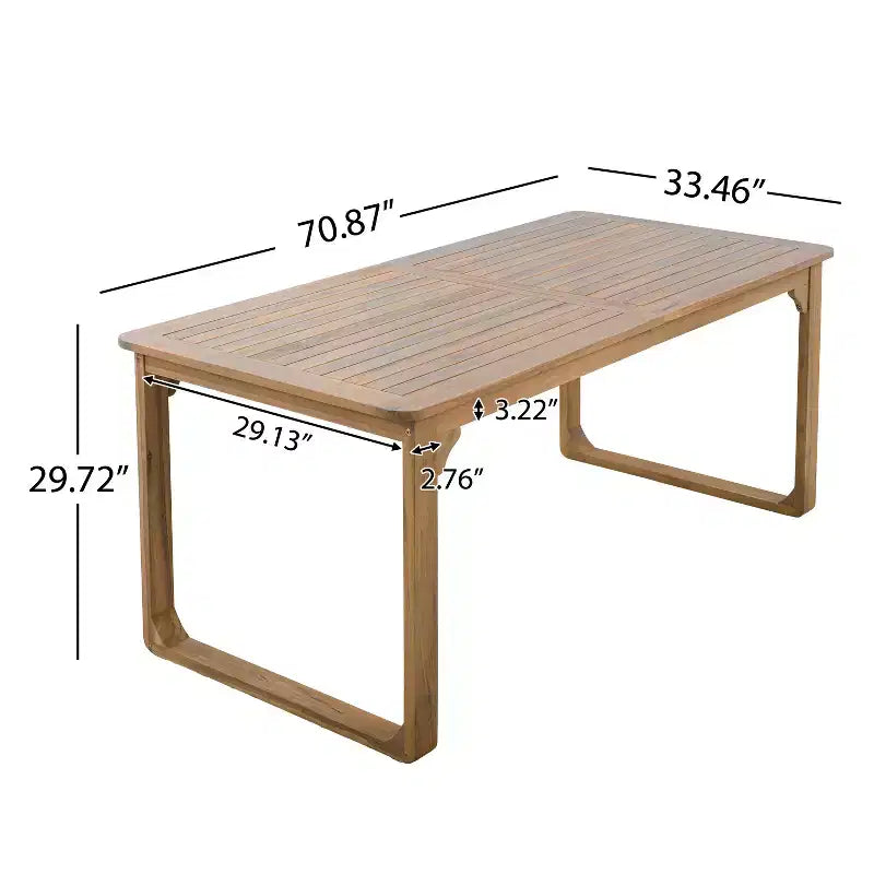 Christopher Knight Home Gavin Patio Set da pranzo moderno in legno di acacia a 5 pezzi con 4 sedie da pranzo in corda in vimini