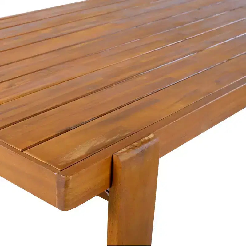 Christopher Knight Home Javier, set da pranzo moderno da 5 pezzi per patio con struttura in acacia, sedute imbottite, schienale rotondo e tavolo a doghe