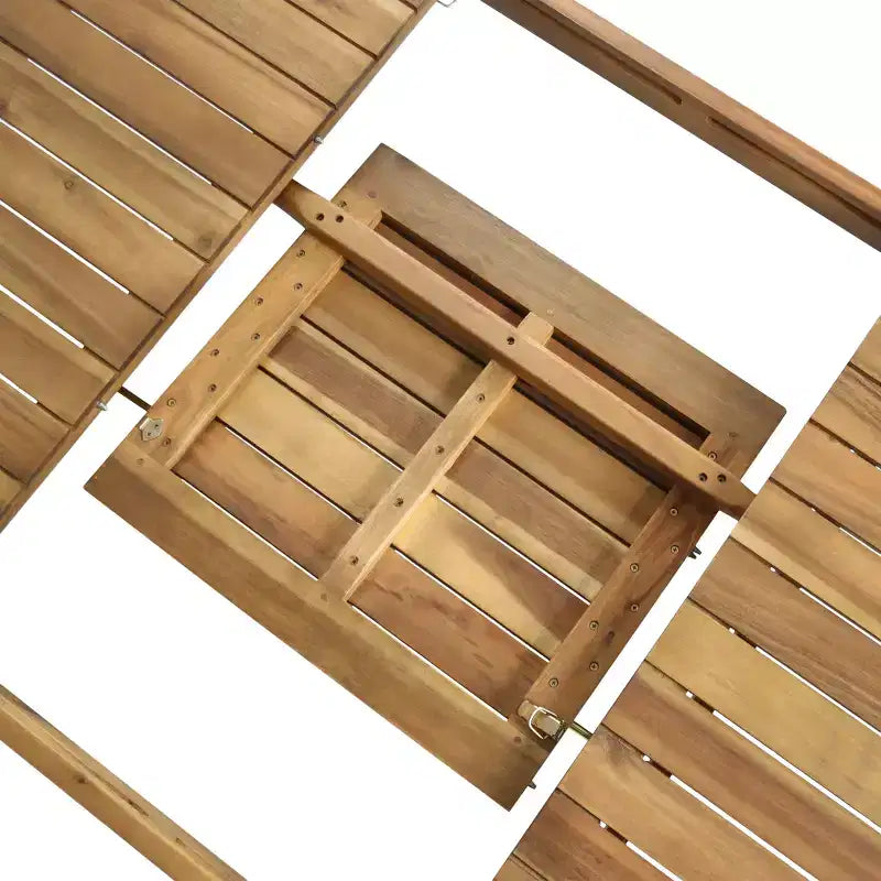 Christopher Knight Home Fiora - Set da pranzo da 7 pezzi in legno di acacia, per esterni, con tavolo allungabile