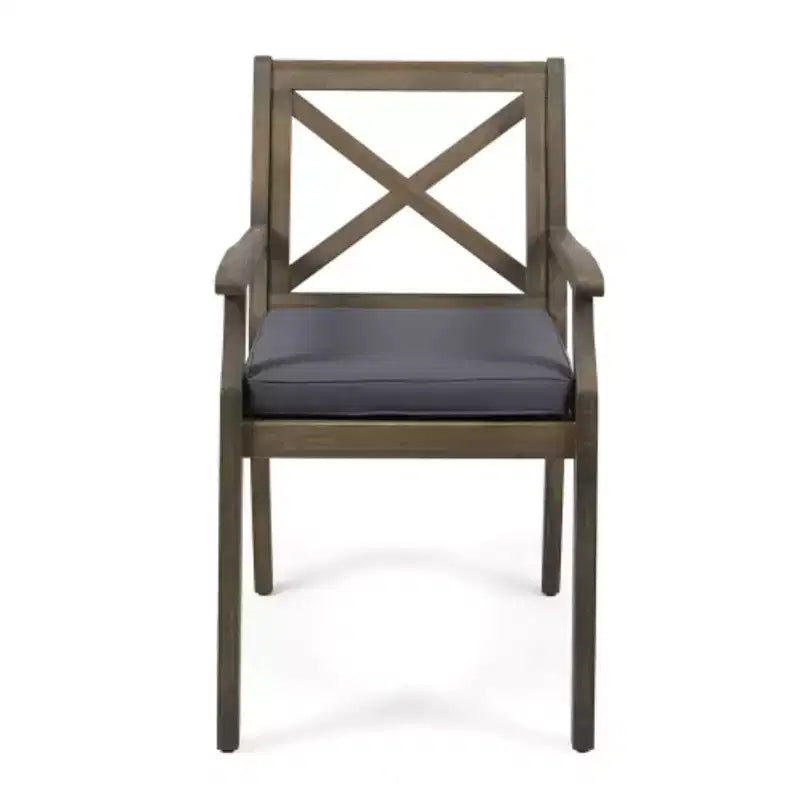 Christopher Knight Home Fiora - Set da pranzo da 7 pezzi in legno di acacia, per esterni, con tavolo allungabile