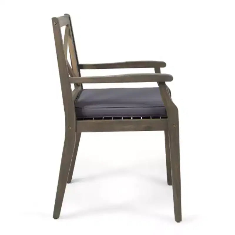 Christopher Knight Home Fiora - Set da pranzo da 7 pezzi in legno di acacia, per esterni, con tavolo allungabile
