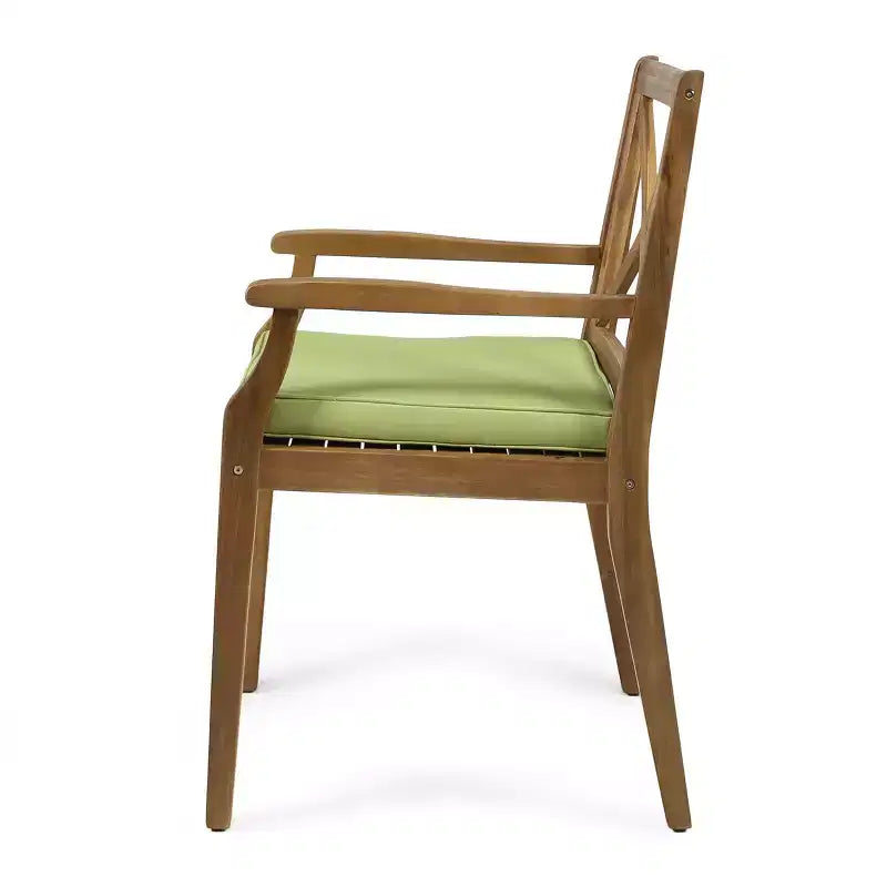 Christopher Knight Home Fiora - Set da pranzo da 7 pezzi in legno di acacia, per esterni, con tavolo allungabile