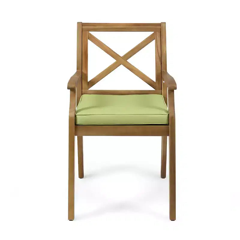Christopher Knight Home Fiora - Set da pranzo da 7 pezzi in legno di acacia, per esterni, con tavolo allungabile