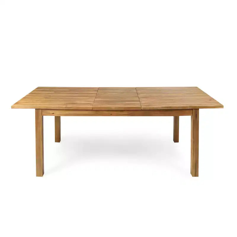 Christopher Knight Home Fiora - Set da pranzo da 7 pezzi in legno di acacia, per esterni, con tavolo allungabile