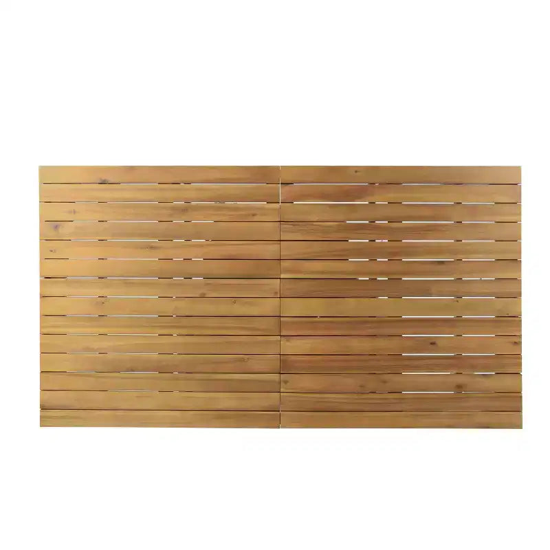 Christopher Knight Home Fiora - Set da pranzo da 7 pezzi in legno di acacia, per esterni, con tavolo allungabile