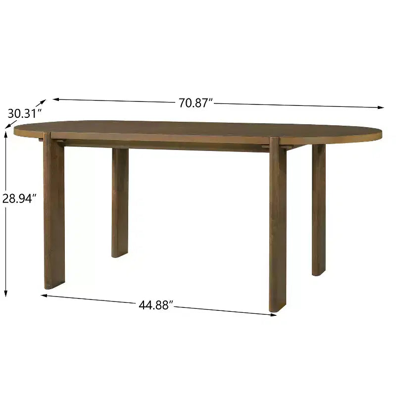 Christopher Knight Home Samori, set da pranzo moderno da 7 pezzi con tavolo ovale e sedie imbottite, in legno di gomma e ferro, per patio