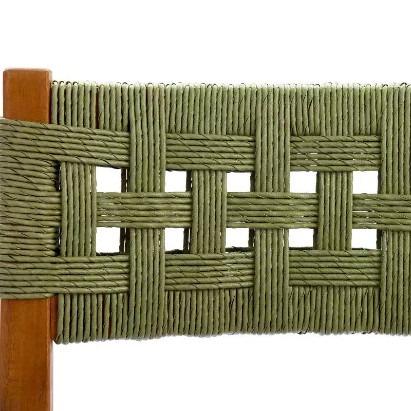 Christopher Knight Home Yuri Set da pranzo moderno da 6 pezzi in acacia per esterni con tavolo a doghe e design in vimini PE