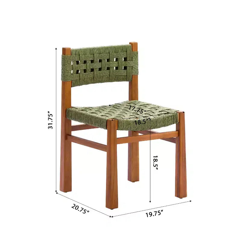 Christopher Knight Home Yuri Set da pranzo moderno da 6 pezzi in acacia per esterni con tavolo a doghe e design in vimini PE