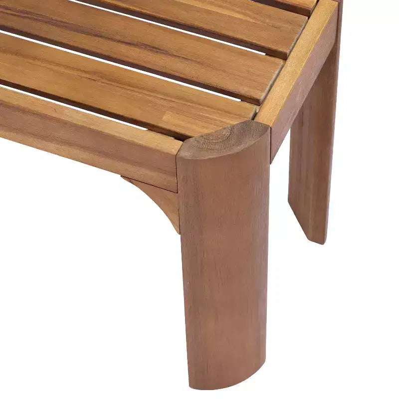 Christopher Knight Home Yuri Set da pranzo moderno da 6 pezzi in acacia per esterni con tavolo a doghe e design in vimini PE