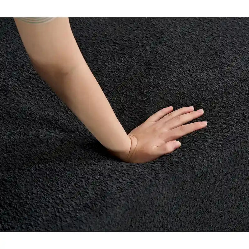 Divano componibile angolare a L in boucle oversize da 111 pollici, combinazione libera in 3 pezzi