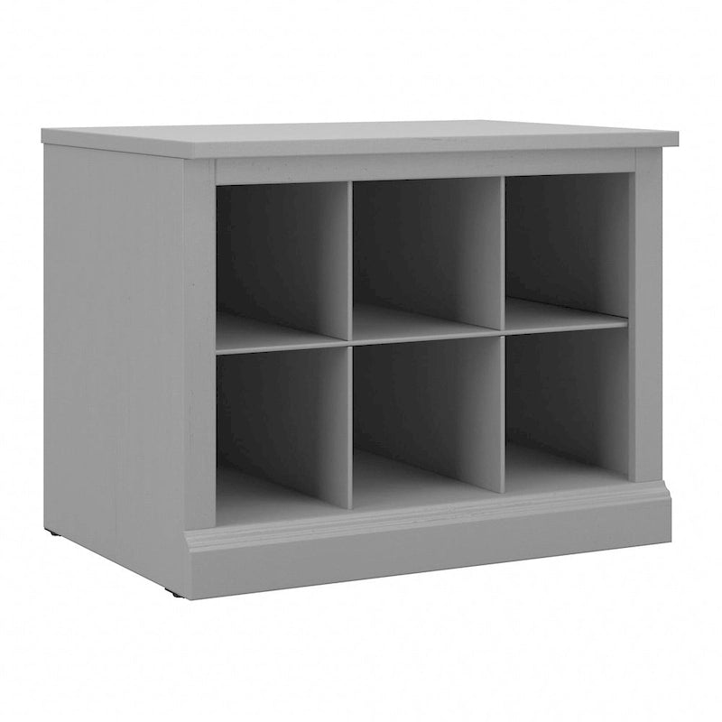 Panca portascarpe piccola da 24W Woodland con ripiani di Bush Furniture