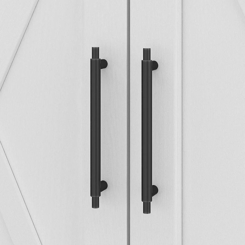 Armadietto alto in lino e salvaspazio Key West di Bush Furniture