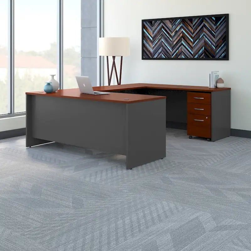 Scrivania a U 72W serie C con cassetti di Bush Business Furniture