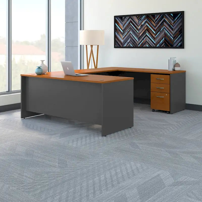 Scrivania a U 72W serie C con cassetti di Bush Business Furniture