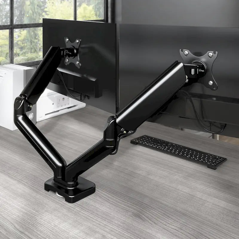 Braccio regolabile per due monitor con porta USB di Bush Business Furniture