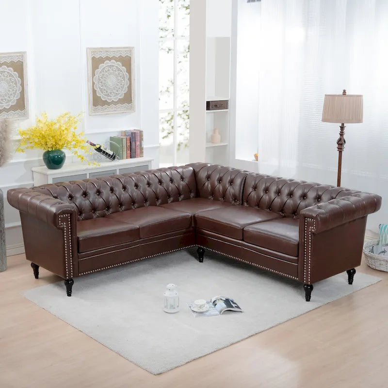 Christopher Knight Home - Divano componibile di lusso Clayton in pelle PU