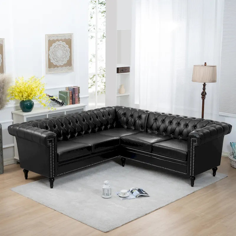 Christopher Knight Home - Divano componibile di lusso Clayton in pelle PU