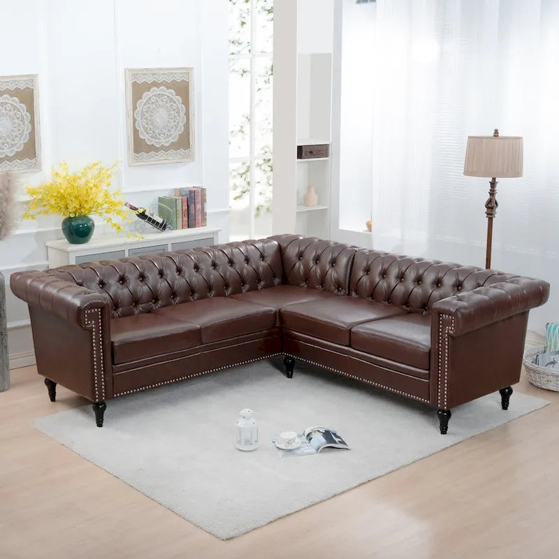 Christopher Knight Home - Divano componibile di lusso Clayton in pelle PU
