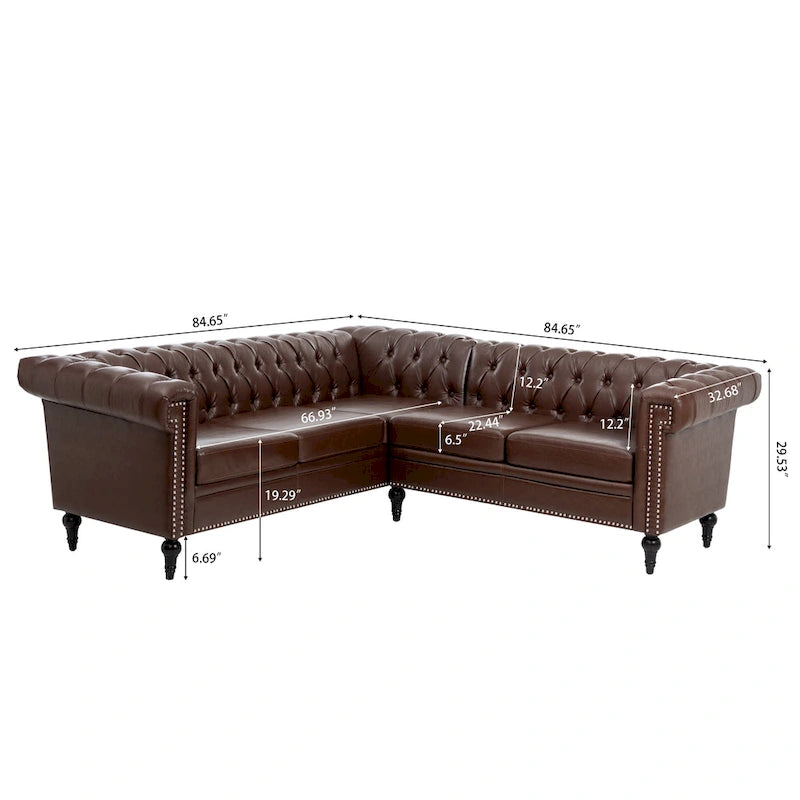 Christopher Knight Home - Divano componibile di lusso Clayton in pelle PU