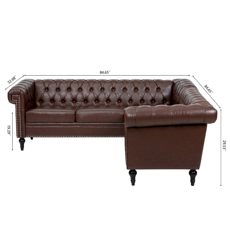 Christopher Knight Home - Divano componibile di lusso Clayton in pelle PU