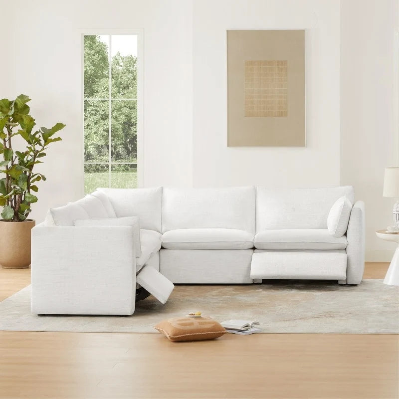 Divano sezionale reclinabile elettrico Cypress 107W
