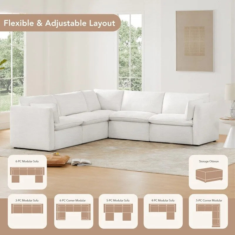Divano sezionale reclinabile elettrico Cypress 107W