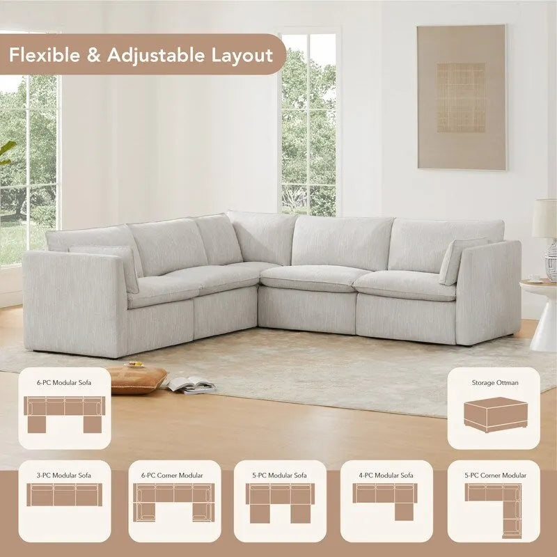 Divano sezionale reclinabile elettrico Cypress 107W