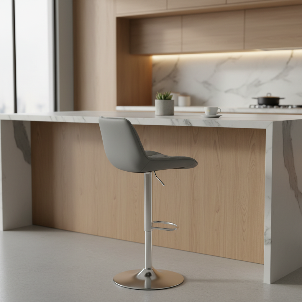 Swivel Bar Stools with Back - Multiple Colors