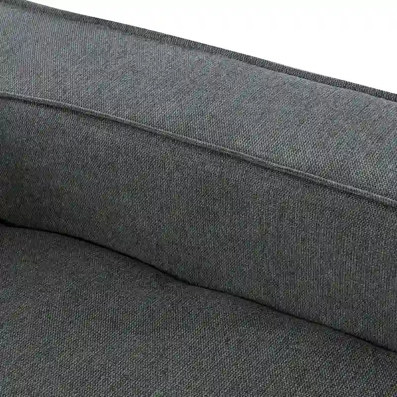 Divano letto chaise longue grigio 125, moderno a 4 posti per il relax in salotto, per interni