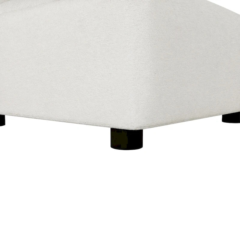 Divano sezionale modulare a U a 6 posti in velluto 116 con due pouf, design reversibile per uno spazio abitativo personalizzabile