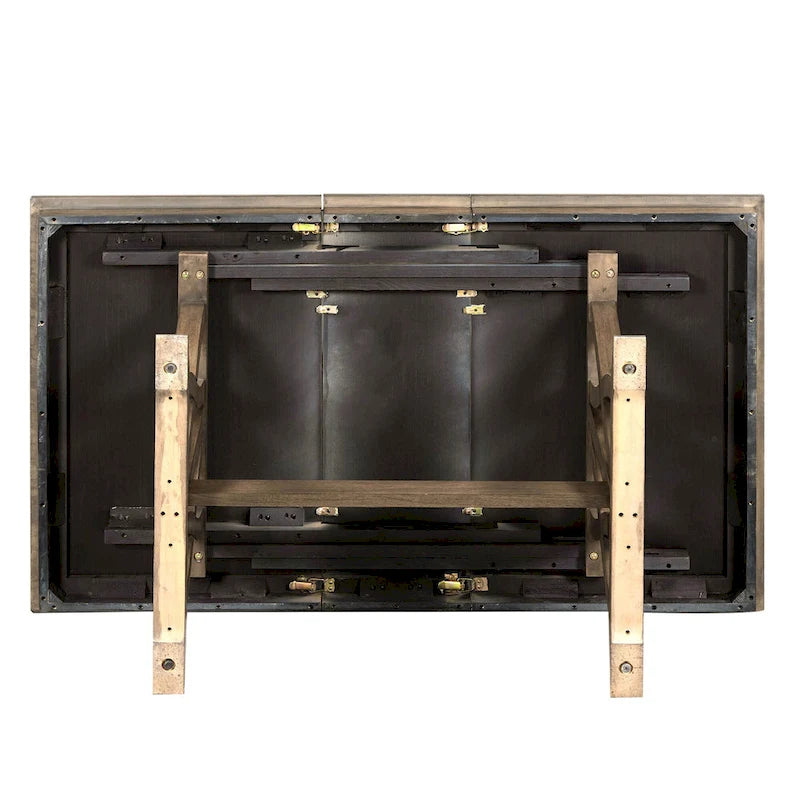 Set da pranzo in legno di 7 pezzi con tavolo allungabile e 6 sedie