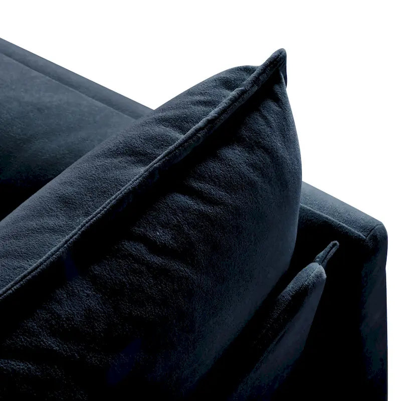 64 Divano a 2 posti in ciniglia oversize con combinazione fai da te e tasche portaoggetti