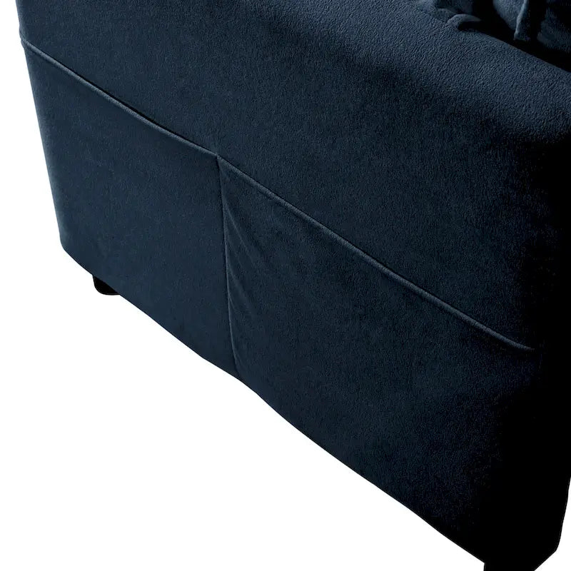 64 Divano a 2 posti in ciniglia oversize con combinazione fai da te e tasche portaoggetti