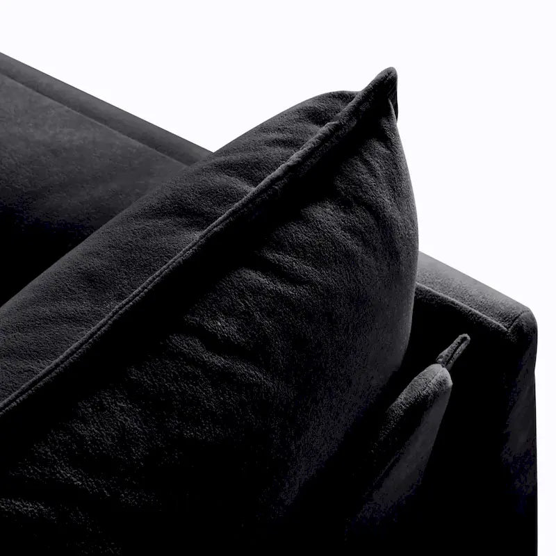 64 Divano a 2 posti in ciniglia oversize con combinazione fai da te e tasche portaoggetti
