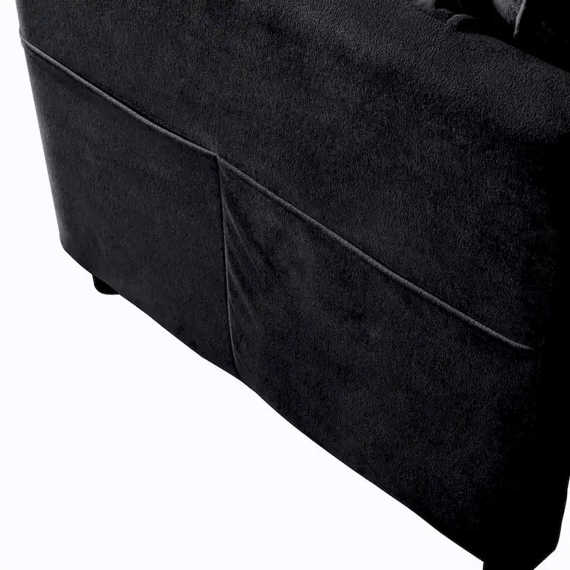64 Divano a 2 posti in ciniglia oversize con combinazione fai da te e tasche portaoggetti