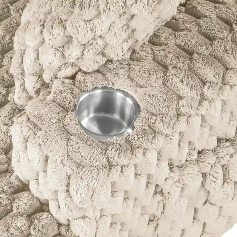 Chaise longue a 2 braccioli di grandi dimensioni con portabicchieri