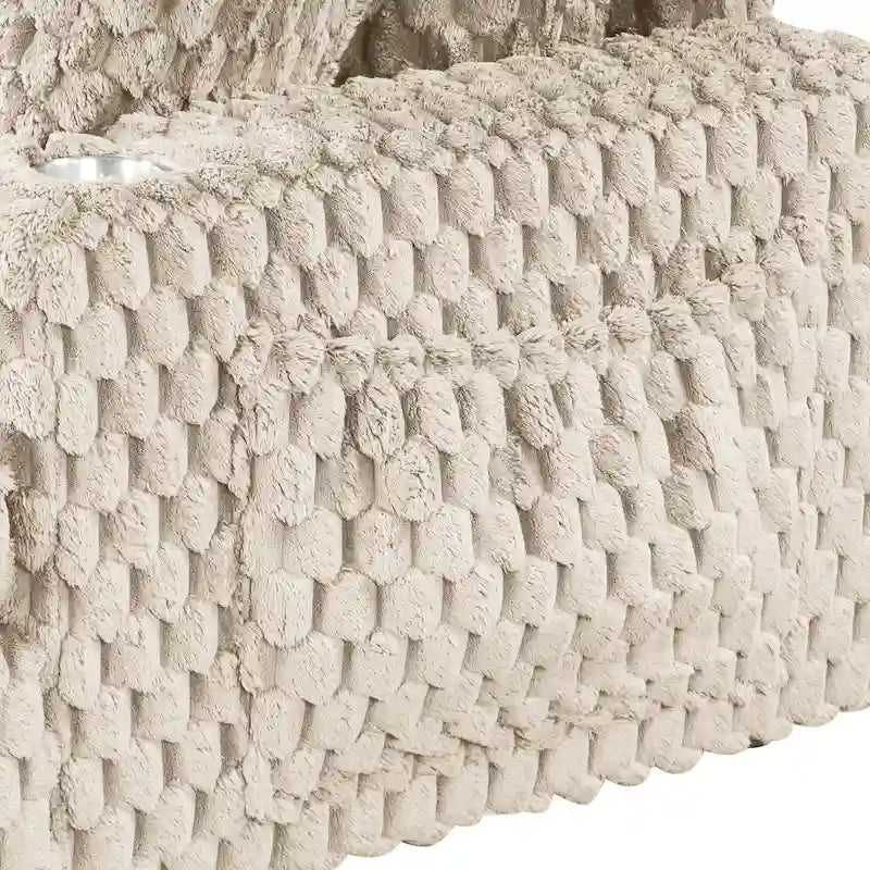 Chaise longue a 2 braccioli di grandi dimensioni con portabicchieri