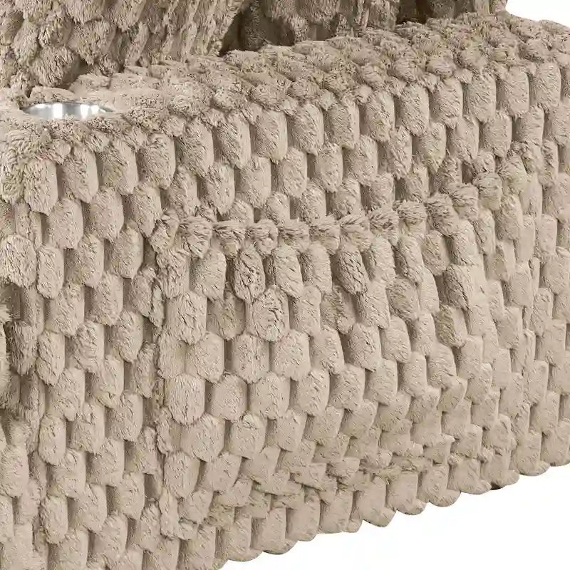 Chaise longue a 2 braccioli di grandi dimensioni con portabicchieri