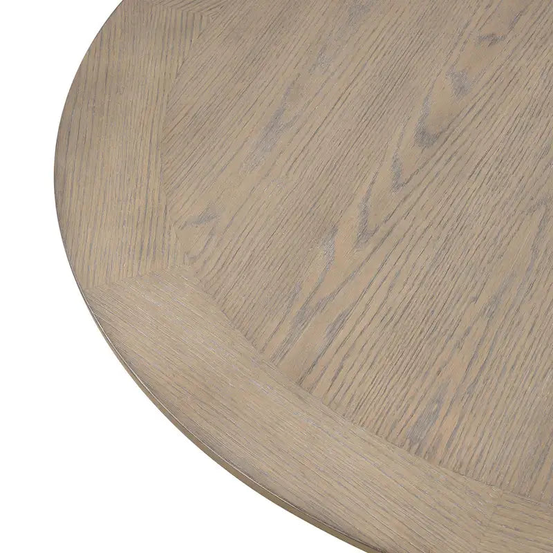 Tavolo da pranzo allungabile in legno rovere moderno stile rustico Furniture of America Lenn da 102 pollici