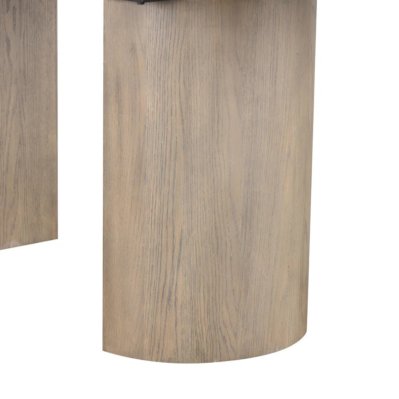 Tavolo da pranzo allungabile in legno rovere moderno stile rustico Furniture of America Lenn da 102 pollici