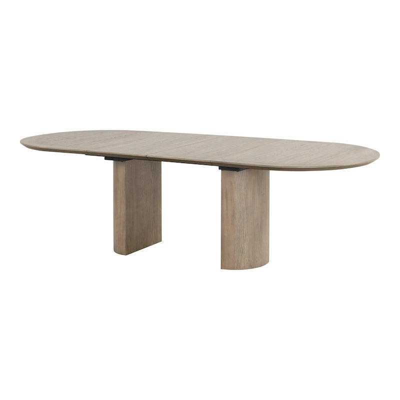 Tavolo da pranzo allungabile in legno rovere moderno stile rustico Furniture of America Lenn da 102 pollici