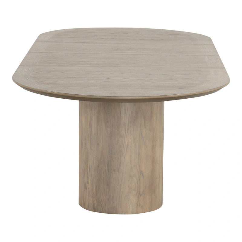 Tavolo da pranzo allungabile in legno rovere moderno stile rustico Furniture of America Lenn da 102 pollici