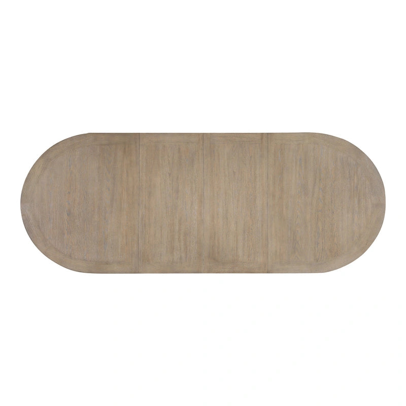 Tavolo da pranzo allungabile in legno rovere moderno stile rustico Furniture of America Lenn da 102 pollici
